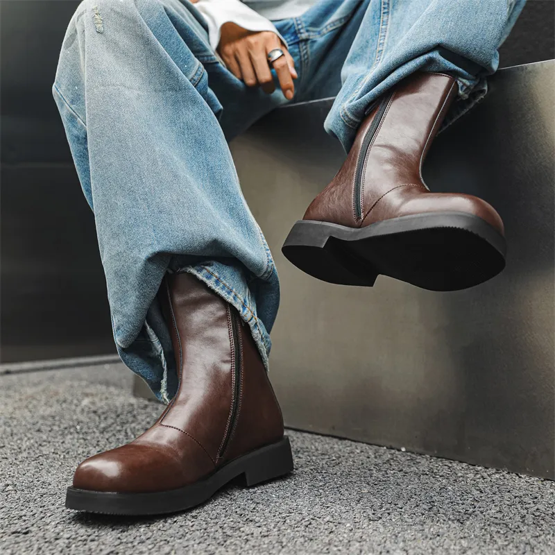 Chi Wolf Ankle Boots Men-12