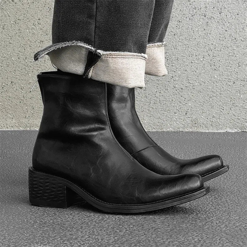 Chi Wolf Ankle Boots Unisex Black-4