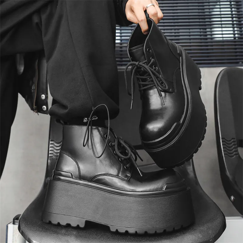 Chi Wolf Ankle Boots Men's Black-2