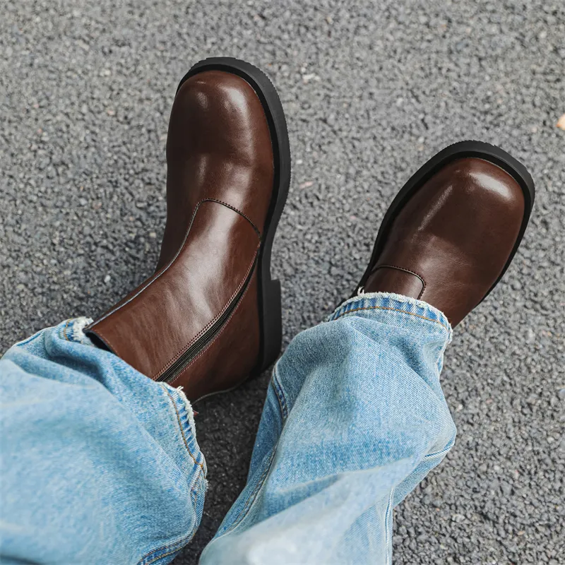 Chi Wolf Ankle Boots Men-10