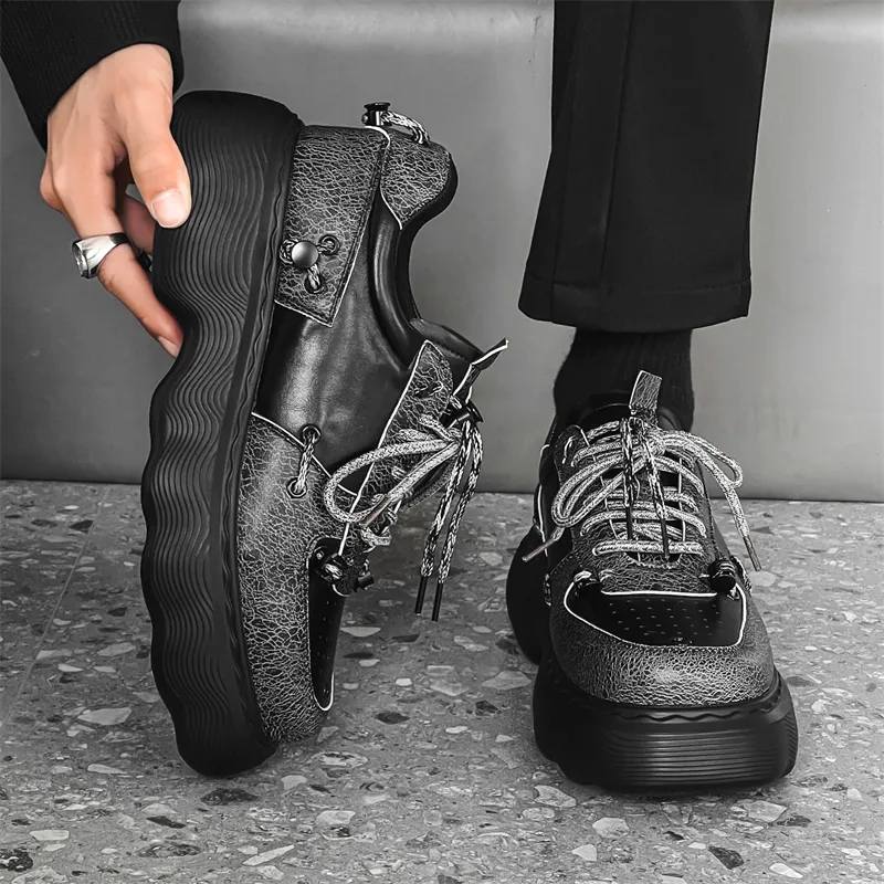 Chi Wolf Casual Shoes Men's Black-2
