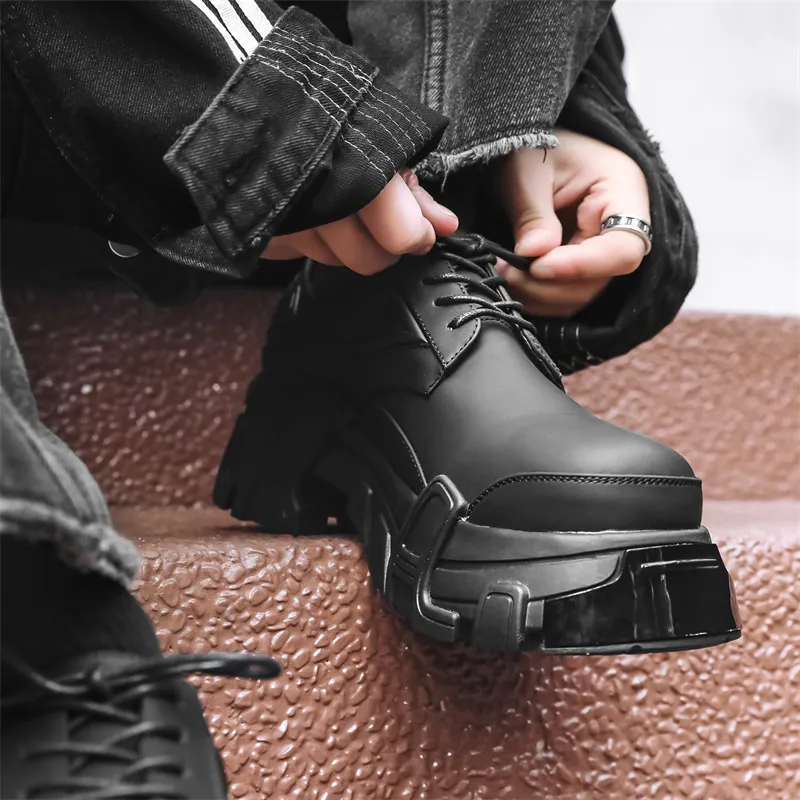 Chi Wolf Casual Shoes Men's Frosted Black-3