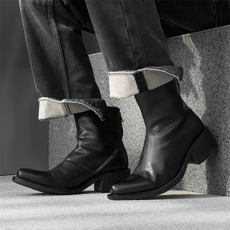 Chi Wolf Ankle Boots Unisex Black-2