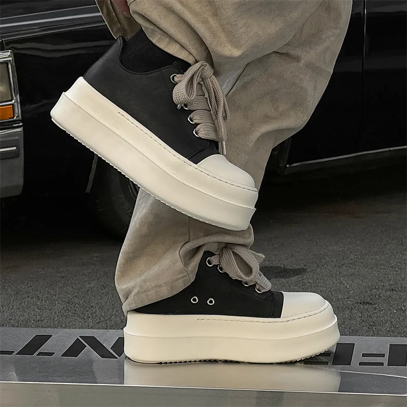 Chi Wolf Low Top Skateboard Shoes Unisex Black-5