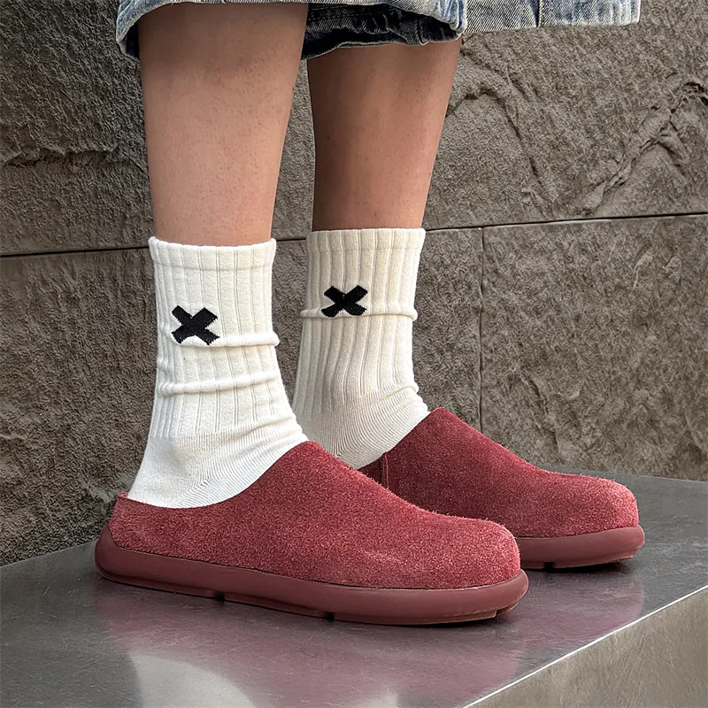 Chi Wolf Rubber Sole Closed Toe Slippers Men's-34