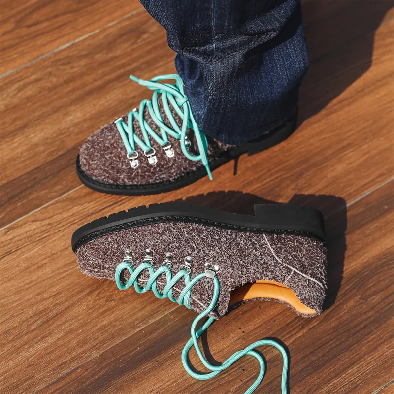 Chi Wolf Men's Casual Shoes Men Low Top Yellow/Brown/Blue/Black-8
