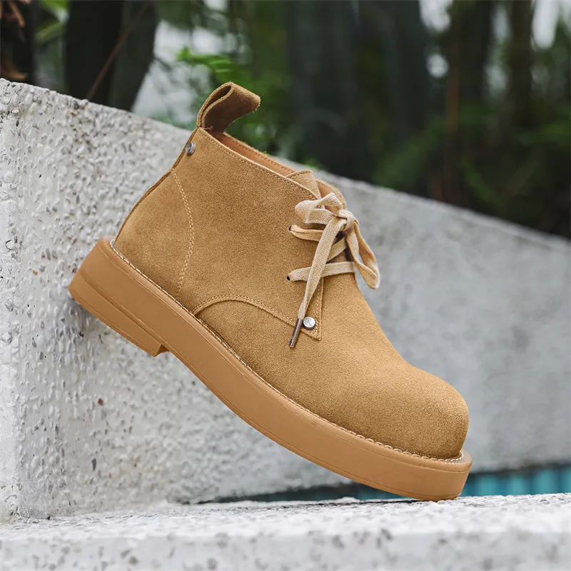 Chi Wolf Ankle Boots Men's Yellow-9