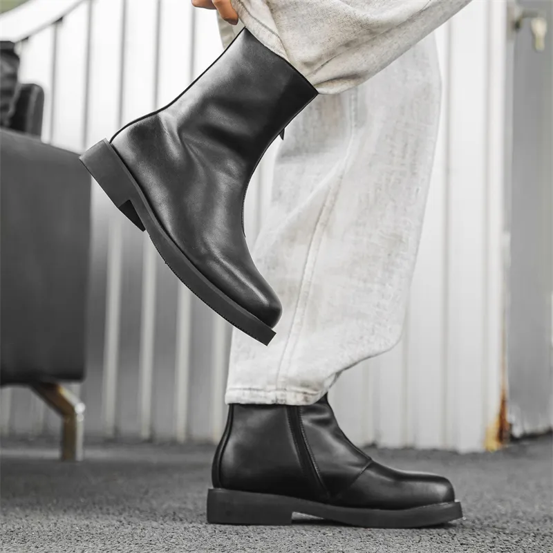Chi Wolf Ankle Boots Men-3