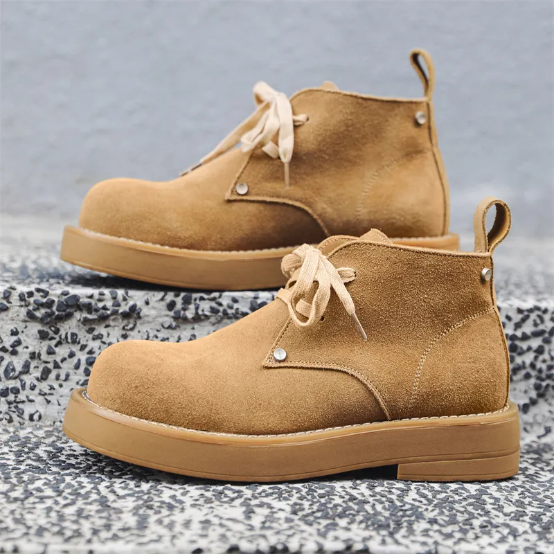 Chi Wolf Ankle Boots Men's Yellow-11