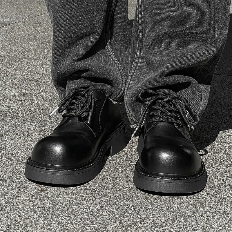 Chi Wolf Slip Resistant Low Top Casual Shoes Men's Black-3