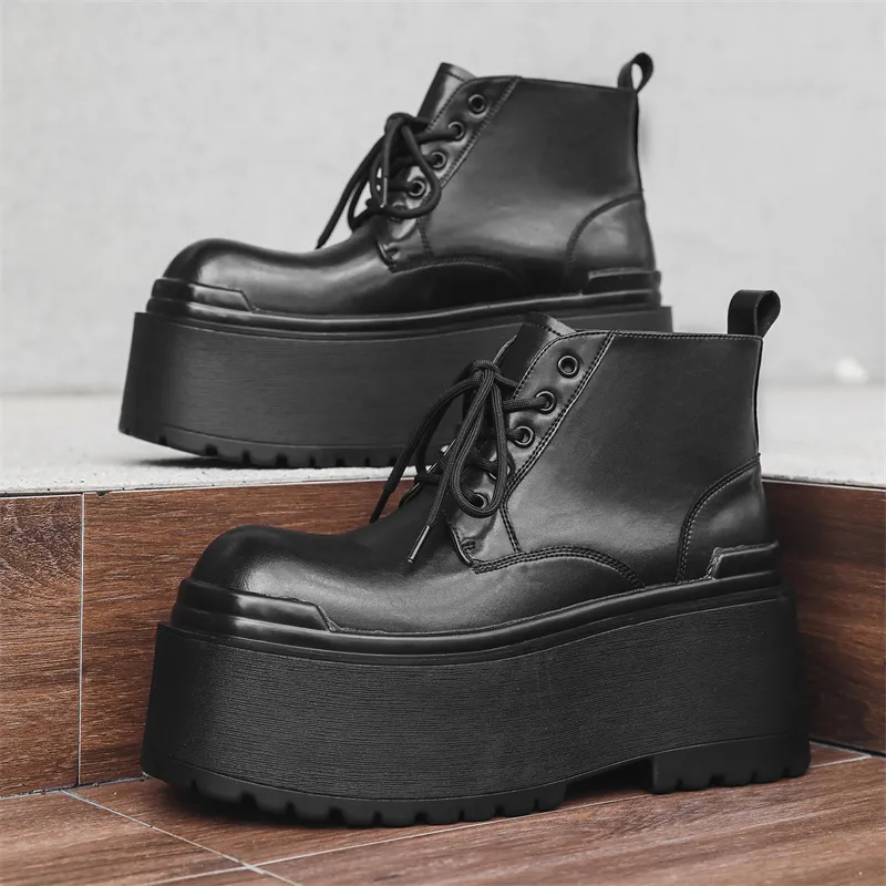 Chi Wolf Ankle Boots Men's Black-8