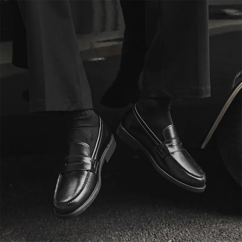 Chi Wolf Loafers Men Black-4
