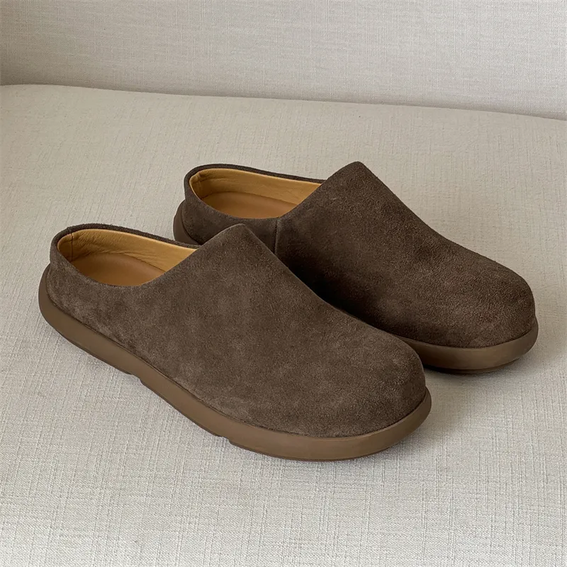Chi Wolf Rubber Sole Closed Toe Slippers Unisex White-13
