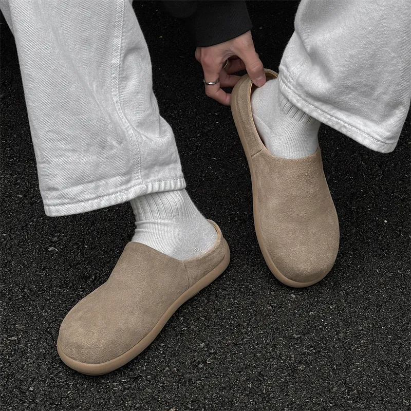 Chi Wolf Rubber Sole Closed Toe Slippers Unisex White-32