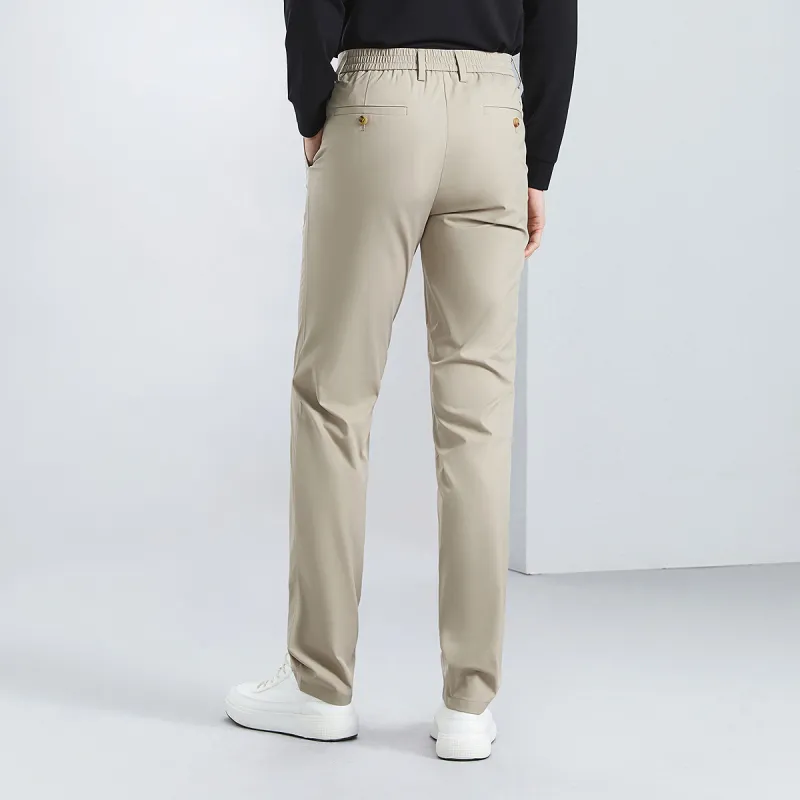 SEVEN Stretch Elastic Pants With Casual Fit For Fall Men's-14