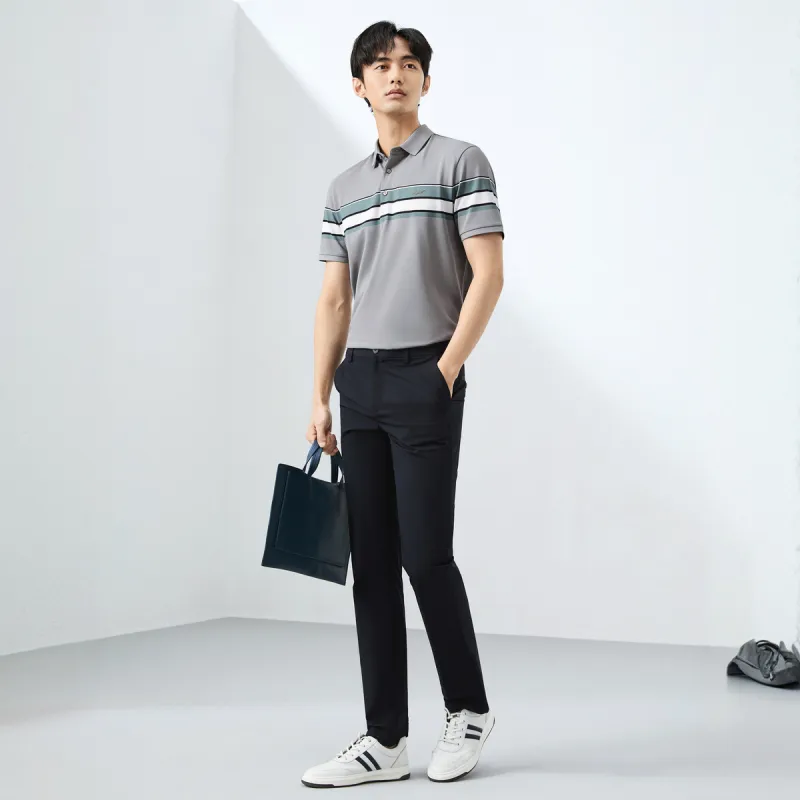 SEVEN Polo Shirt Men's Medium Gray-2