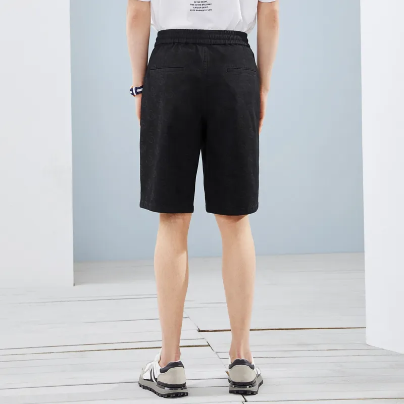 SEVEN Denim Shorts Men Black-2