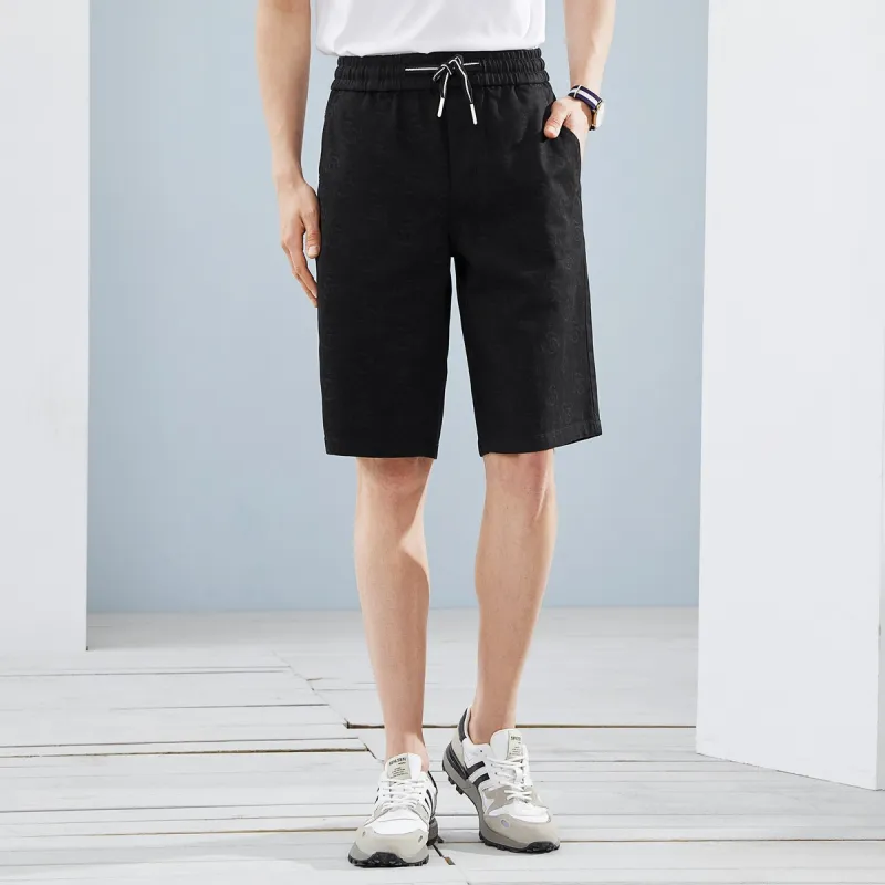 SEVEN Denim Shorts Men Black-3