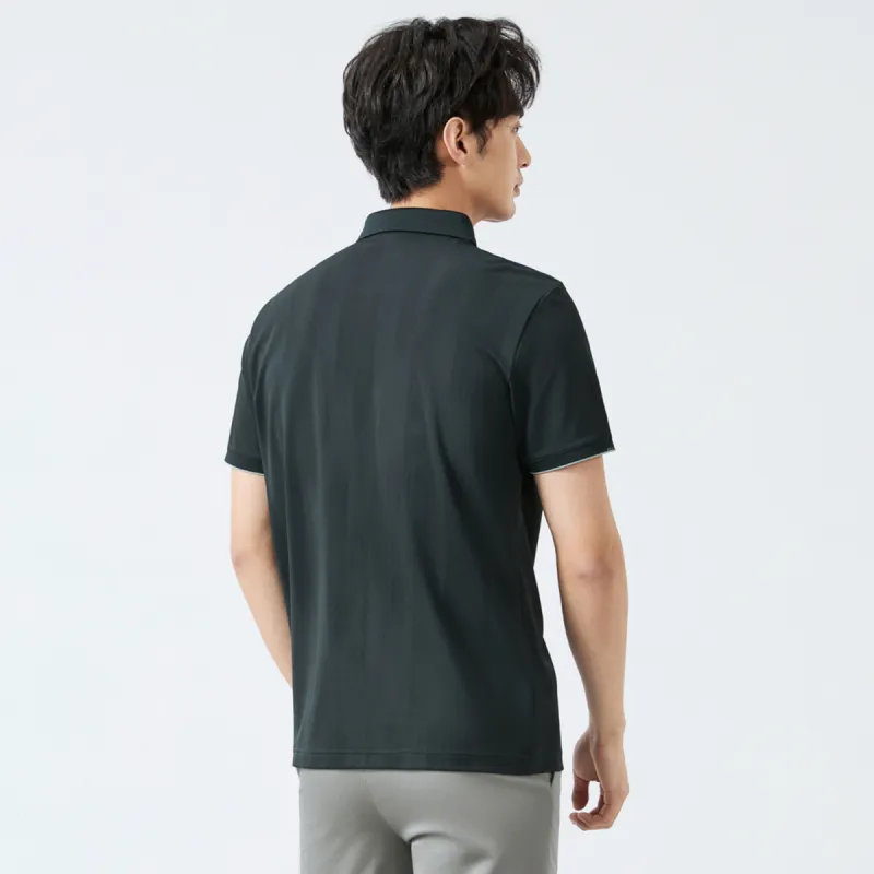 SEVEN Polo Shirt Men's Charcoal Gray-3