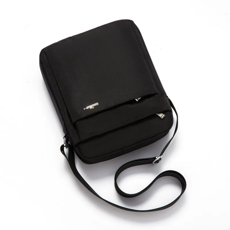 SEVEN Fabric Crossbody Bag, Shoulder Bag Tubas Men's Black-3
