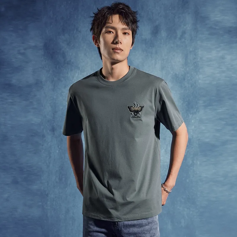 SEVEN T-Shirts Men Gray Blue-6