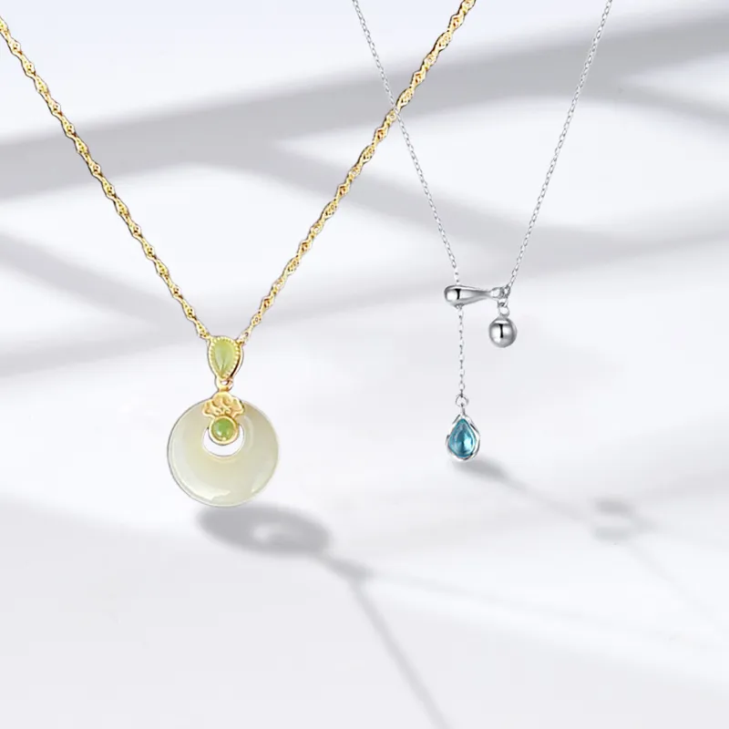 RINGLOVE Colored Glaze Necklaces Women's-1