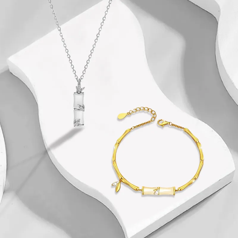 RINGLOVE Colored Glaze Necklaces Women's-2