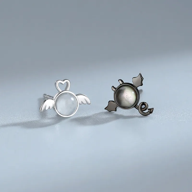 RINGLOVE 925 Sterling Silver Stud Earrings Women's-2