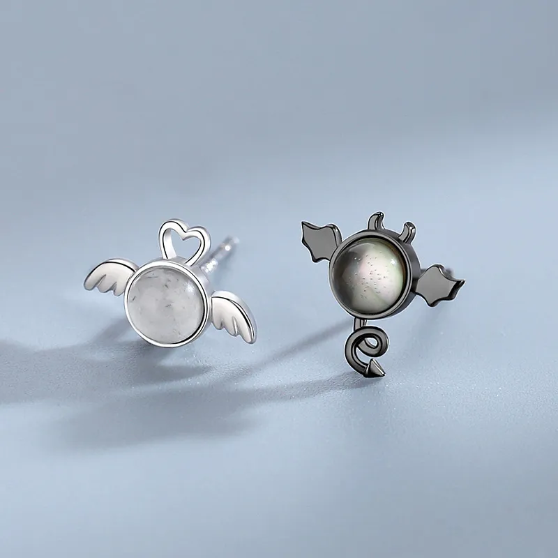 RINGLOVE 925 Sterling Silver Stud Earrings Women's-1