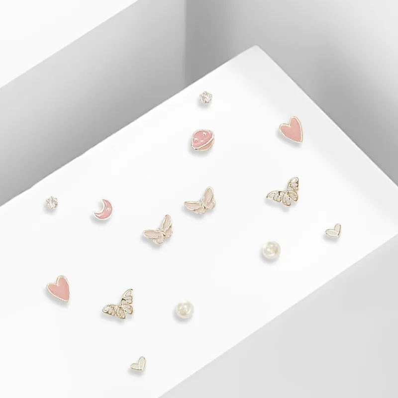 RINGLOVE 925 Sterling Silver Needle Stud Earrings Women's-1