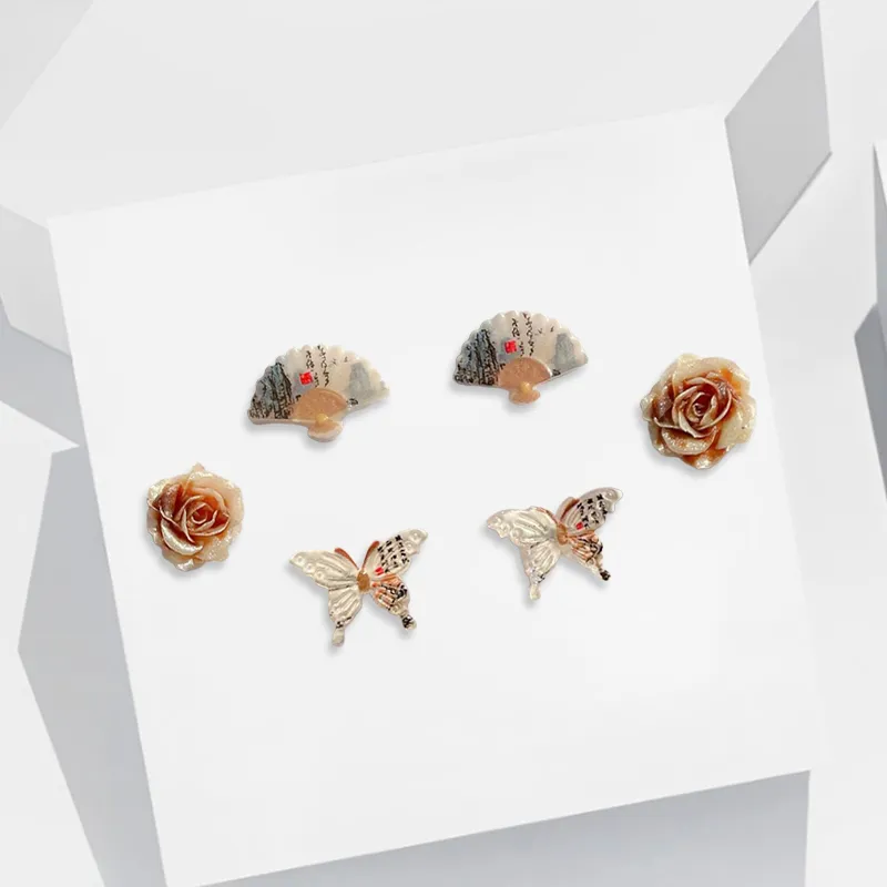 RINGLOVE Resin Stud Earrings Women's-2