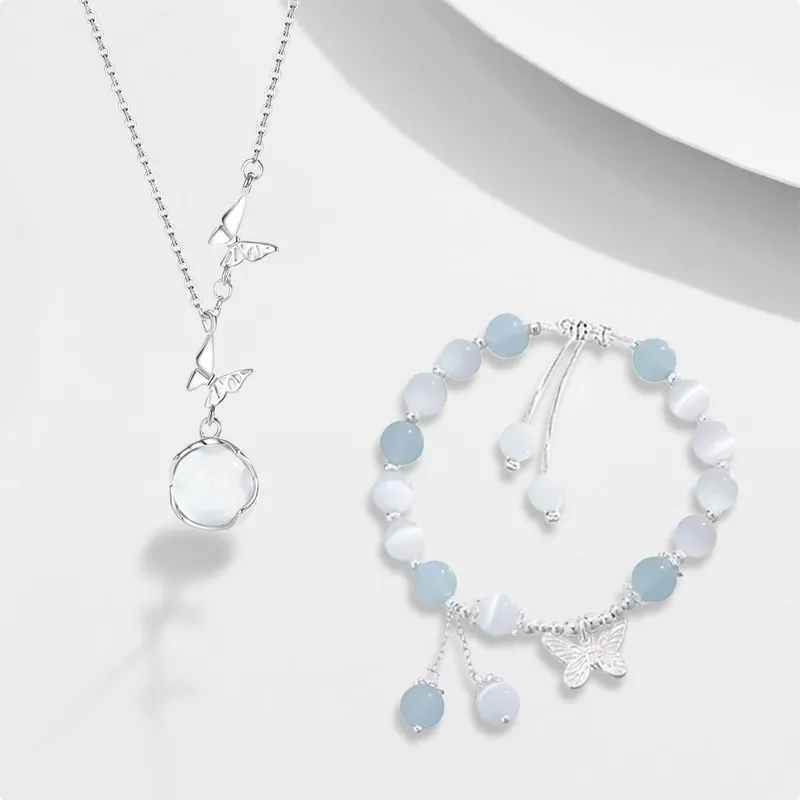 RINGLOVE Synthetic/Artificial Chalcedony Necklaces Women's-2