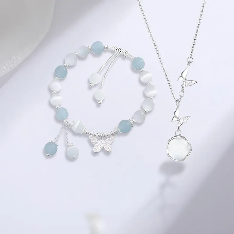RINGLOVE Synthetic/Artificial Chalcedony Necklaces Women's-1