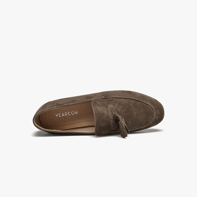 YEARCON Loafers Women's Cameo Brown/Green-9