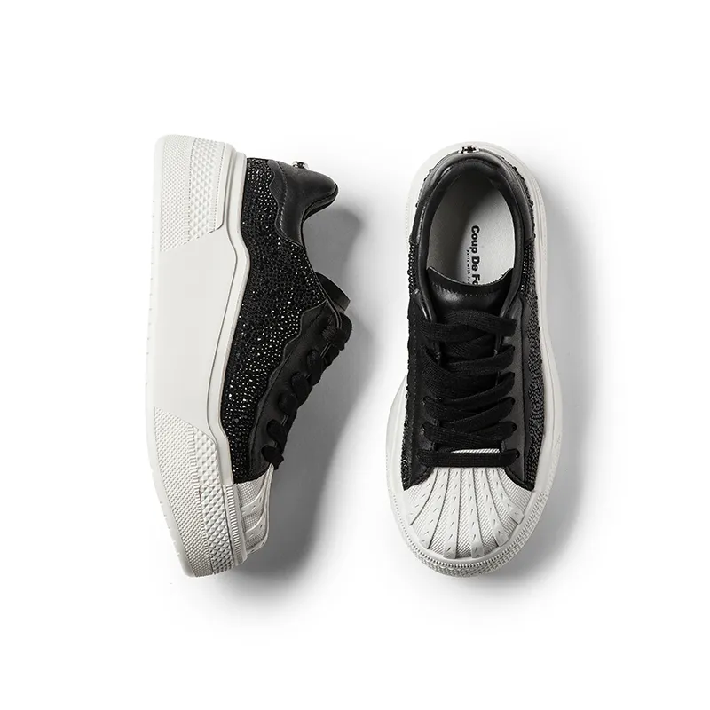 Coup De Foudre Height Increasing Slip Resistant Low Top Skateboard Shoes Women's-2