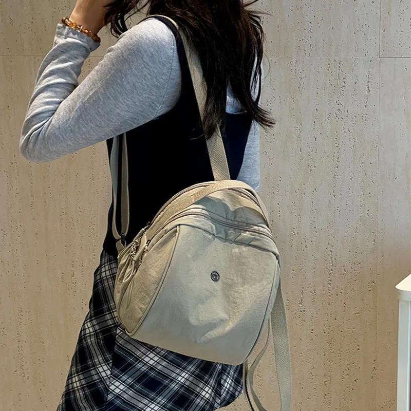 Yalu Nylon Backpack Women's Yellow/Purple/White Gray/Black-1