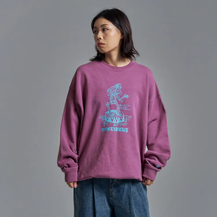 OddCIRKUS FW24 Sweatshirt Unisex Berry Purple-5