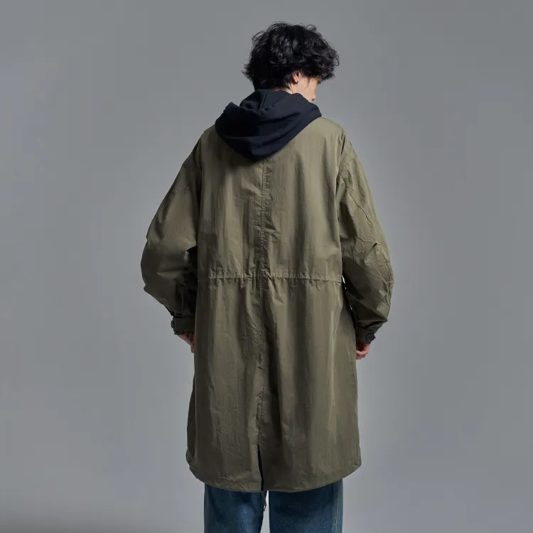 OddCIRKUS FW24 Trench Coat Unisex Olive Green-4