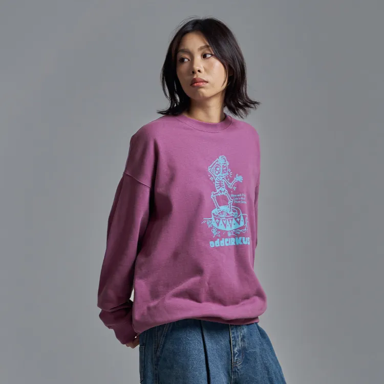 OddCIRKUS FW24 Sweatshirt Unisex Berry Purple-6
