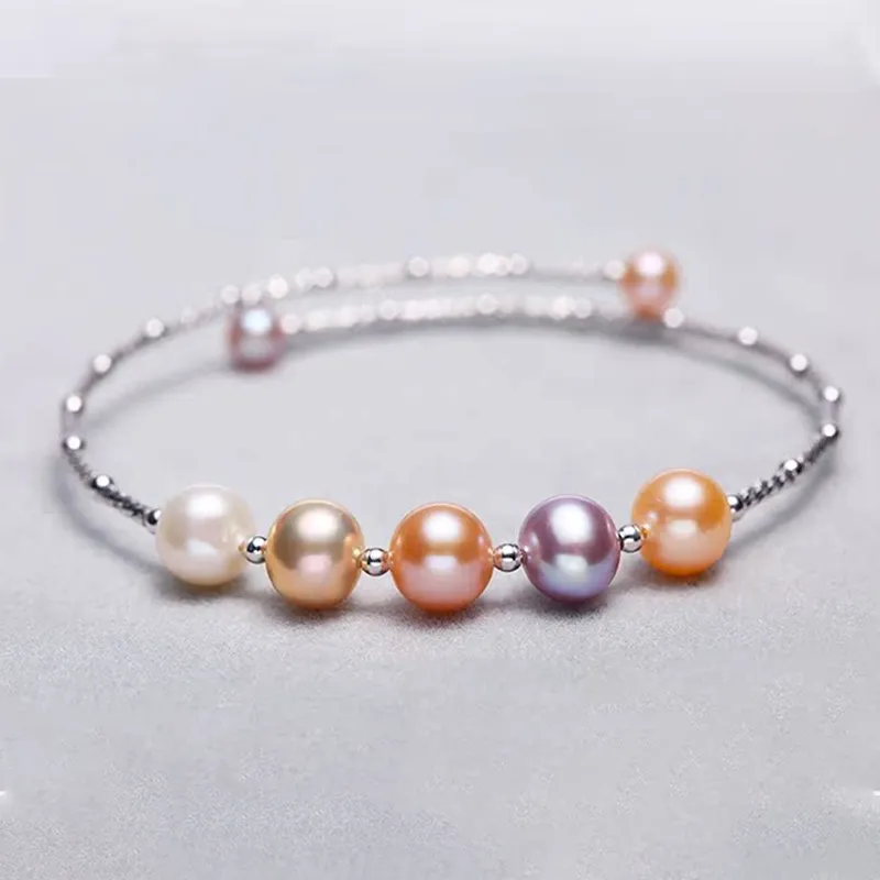 Heidi Freshwater Pearl Stretch Bangle Women's-11