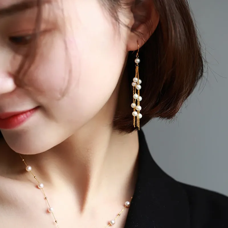 Heidi Freshwater Pearl Earrings Women's-2