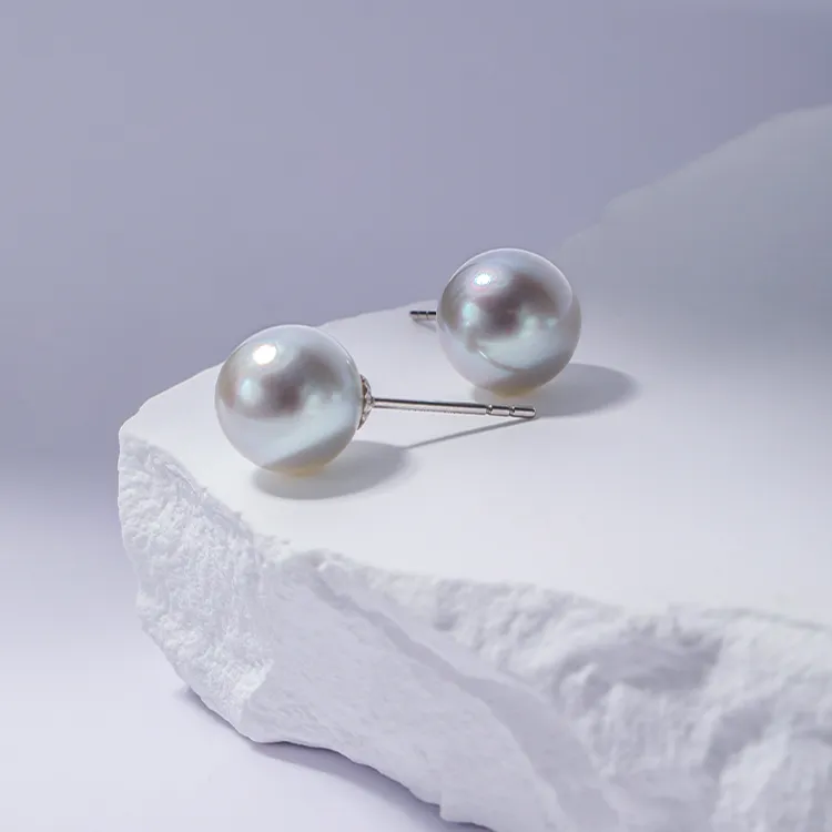 Heidi Saltwater Pearl Stud Earrings Women's-3
