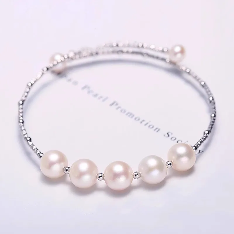 Heidi Freshwater Pearl Stretch Bangle Women's-1