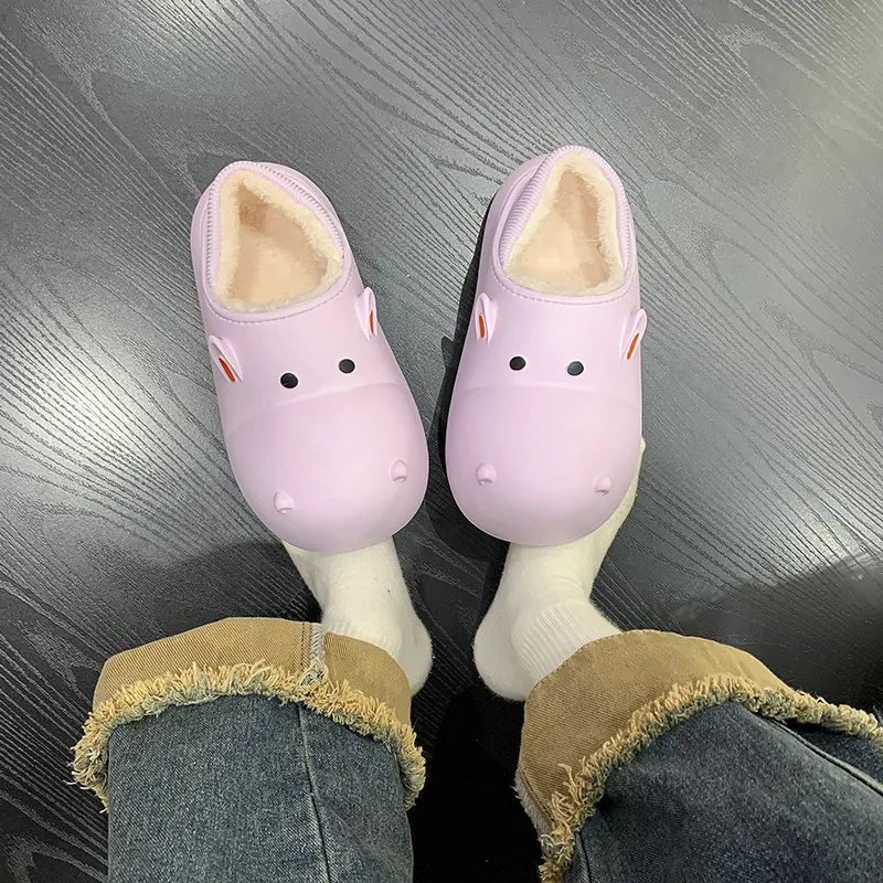 LEMONKID Anti Slip Wear Resistant Breathable Lightweight Cushioning Warm Quiet Balance Low Top Kids' Slippers Teenagers-14