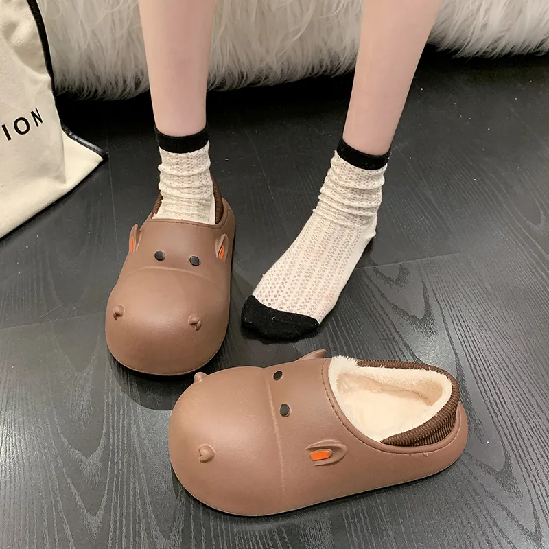 LEMONKID Anti Slip Wear Resistant Breathable Lightweight Cushioning Warm Quiet Balance Low Top Kids' Slippers Teenagers-17