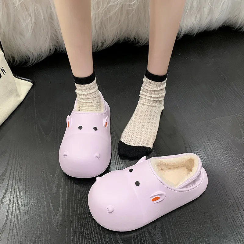LEMONKID Anti Slip Wear Resistant Breathable Lightweight Cushioning Warm Quiet Balance Low Top Kids' Slippers Teenagers-12