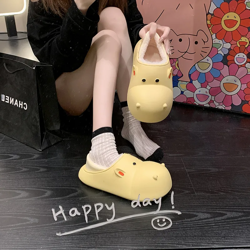 LEMONKID Anti Slip Wear Resistant Breathable Lightweight Cushioning Warm Quiet Balance Low Top Kids' Slippers Teenagers-3