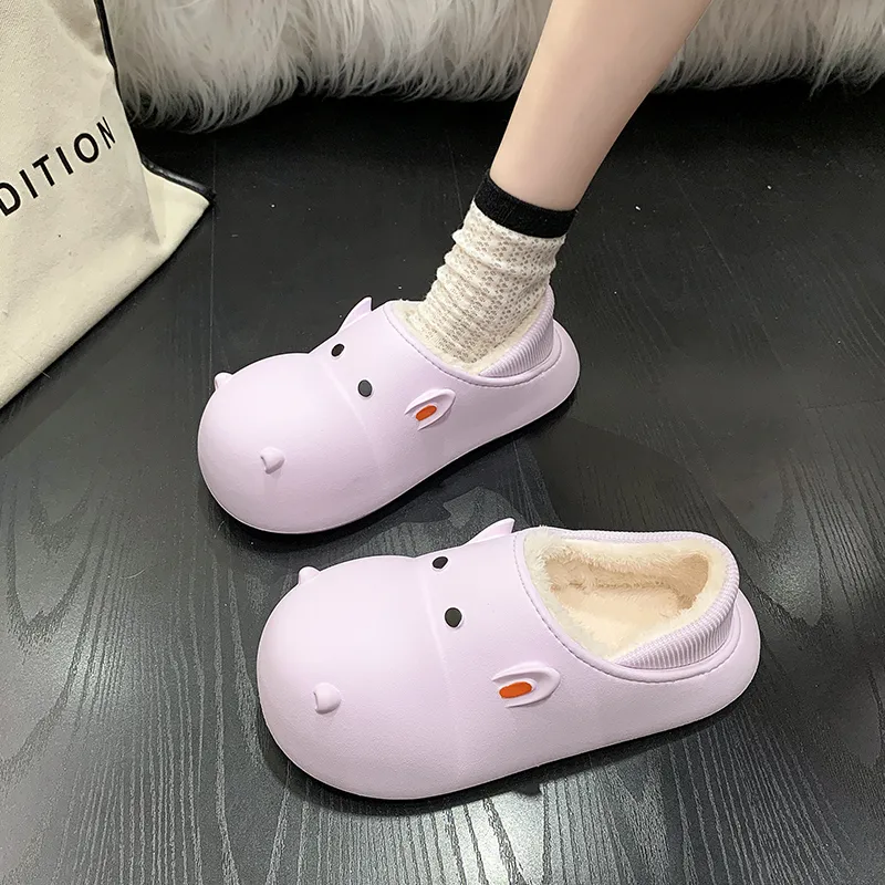 LEMONKID Anti Slip Wear Resistant Breathable Lightweight Cushioning Warm Quiet Balance Low Top Kids' Slippers Teenagers-11
