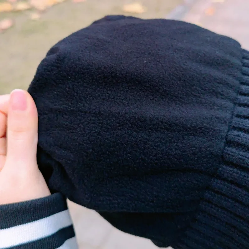PEAK Polyester Beanies Unisex Black/Gray-2