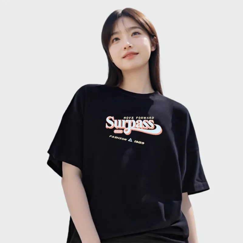 PEAK x Surpass T Shirt Unisex Black-2